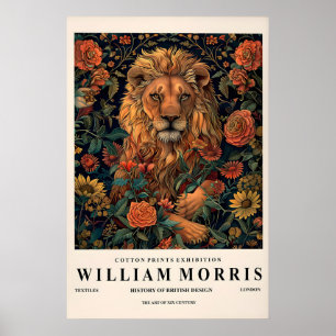 Impressão de William Morris, Cartaz de leão floral
