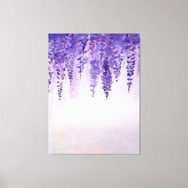 Impressão de wisteria de aquarela (Frente)