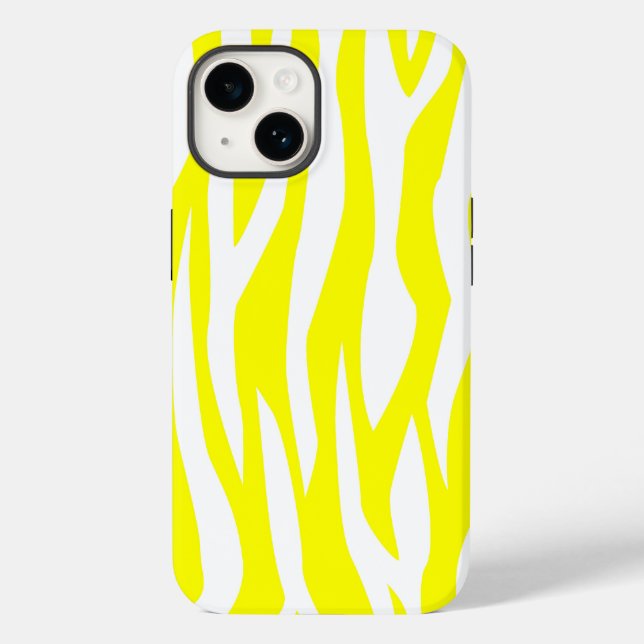 Impressão de Zebra Amarelo-Limão (Verso)