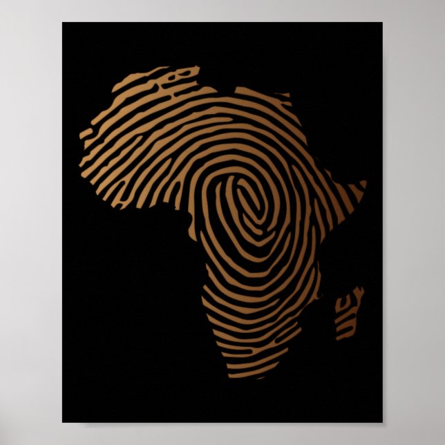 impressão digital africana história negra junenth (Frente)