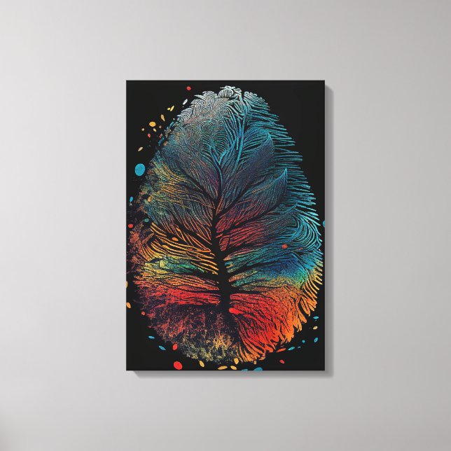 impressão digital das aves das árvores, (Frente)