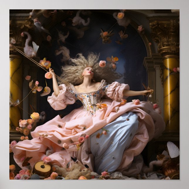 Impressão digital de arte barroca (Frente)