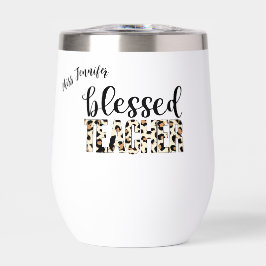 Impressão digital leopardo abençoada do professor 