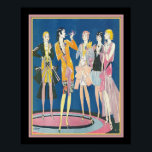 impressão do Art Deco Flappers de 1928 por Russell<br><div class="desc">Cobrir da revista Vintage Life,  26 de abril de 1928,  por Russell Patterson.</div>