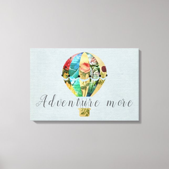 Impressão do Balão de Ar Quente com Patchwork (Frente)