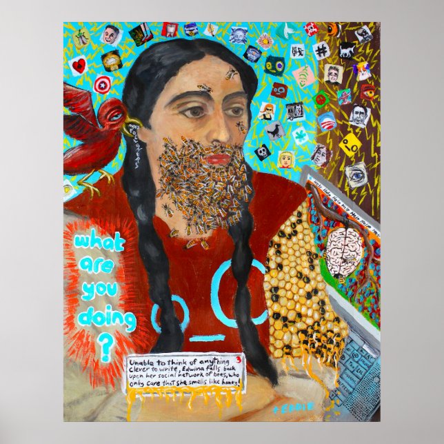 Impressão do Beard do Twitter (Frente)