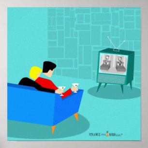 Impressão do Casal retroGay, Papel Poster de Valo