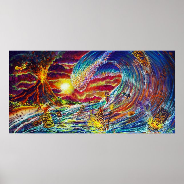 IMPRESSÃO do CBjork Tiki Big Wave (Frente)