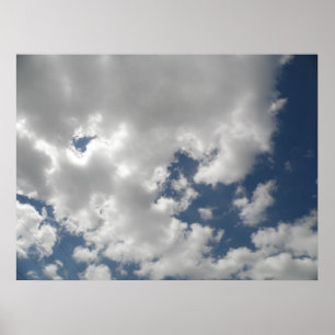 Impressão do céu nublado