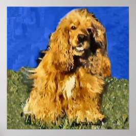 Impressão do Cocker Spaniel Art