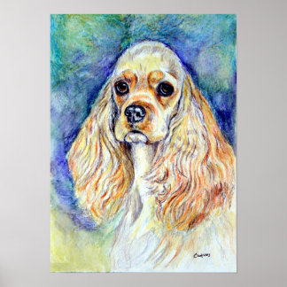 Impressão do Cocker Spaniel Wall
