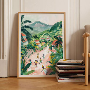 Impressão do Congo Ilustração do Congo Poster de K