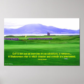 Impressão do Curso de Golfe da Irlanda