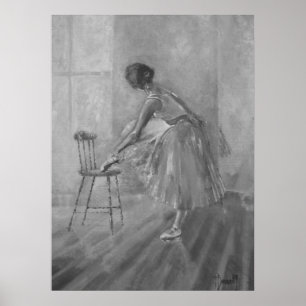 Impressão do dançarino da bailarina