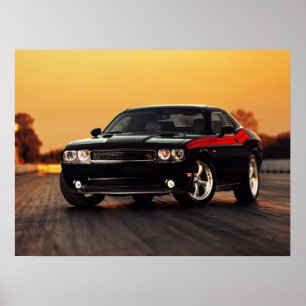 Impressão do desafiador de Dodge