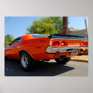 Impressão do desafiador de Dodge