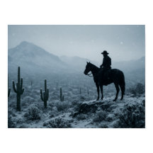 Impressão do Deserto de Inverno - Paisagem Rara do