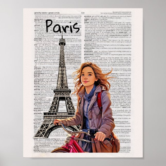 Impressão do Dicionário de Paris (Frente)