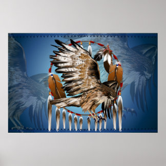 Impressão do Dreamcatcher Hawk Voador