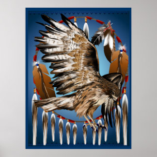 Impressão do Dreamcatcher Hawk Voador