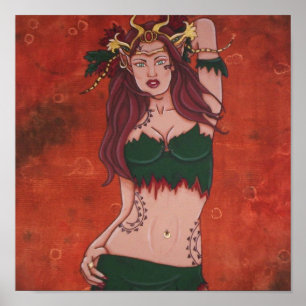 Impressão do duende do outono