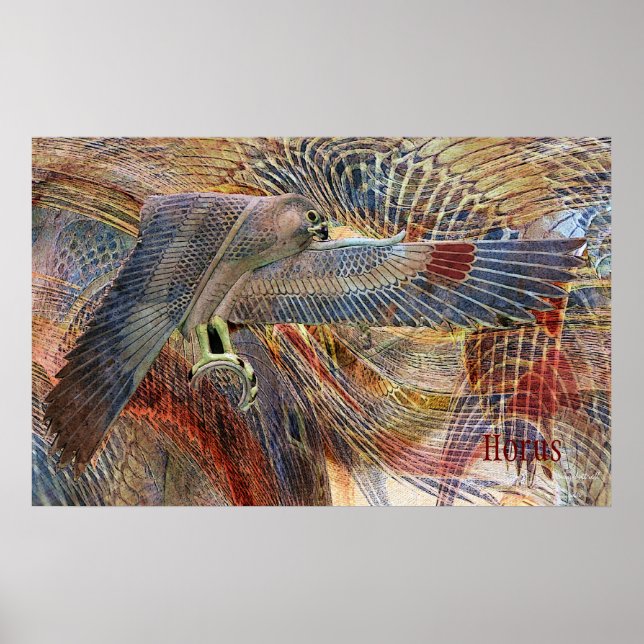 Impressão do Falcão Egípcio (Frente)