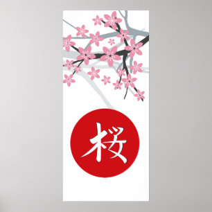 Impressão do Hieroglyph de Sakura