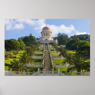 Impressão do jardim de Baha'i