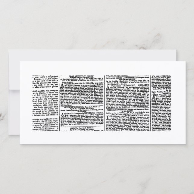 Impressão do jornal Vintage (Frente)