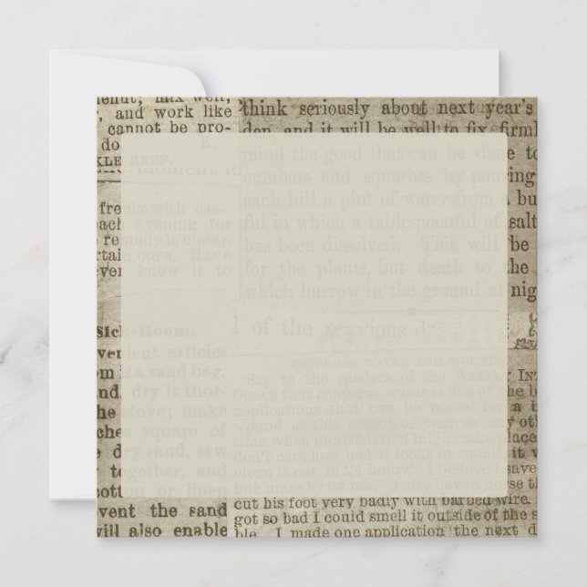 Impressão do jornal Vintage (Frente)