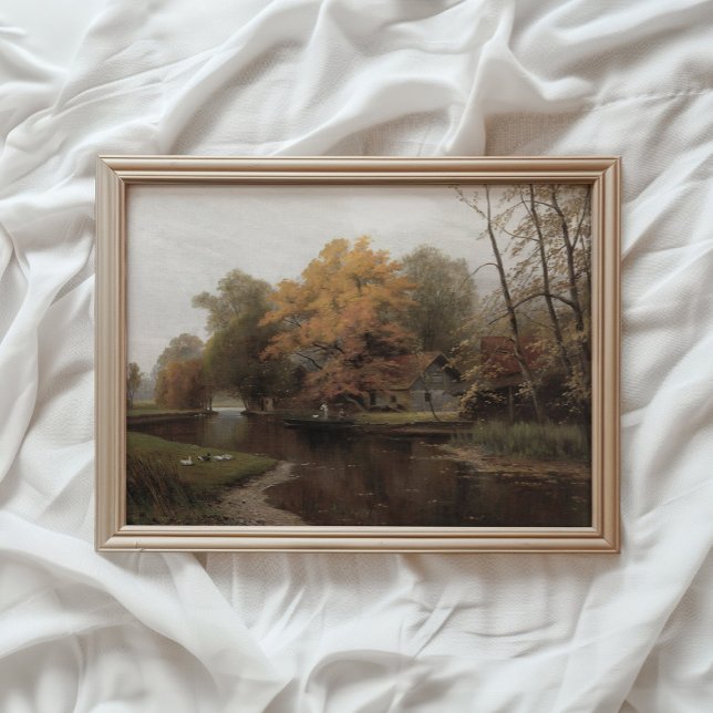 Impressão do Lago de Outono, Arte de Parede de Fol (Criador carregado)