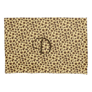 Impressão do leopardo - castanho chocolate e