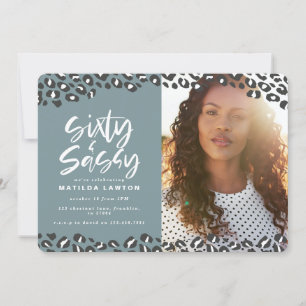 Impressão do leopardo sessenta e sassy foto de 60 