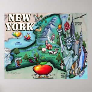 IMPRESSÃO do mapa de New York