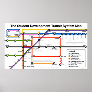 Impressão do Mapa do Sistema de Trânsito para Estu