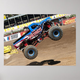 Impressão do monster truck do patriota