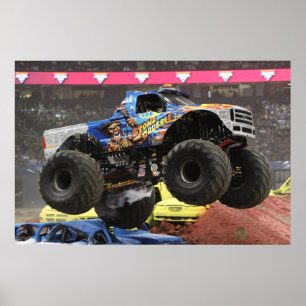 Impressão do monster truck do triturador de pedra