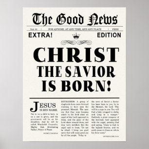 Impressão do Natal do título de jornal