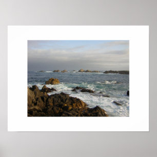 Impressão do oceano de Monterey