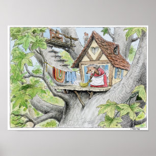 Impressão do ouriço da limpeza da primavera