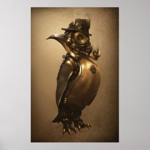 Impressão do pinguim   de Steampunk