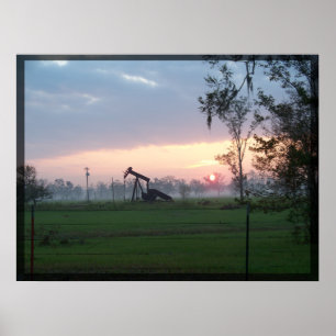 Impressão do por do sol de Texas