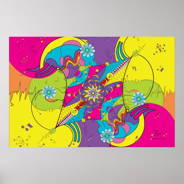 impressão do portal de energia CHI de 36"x24" (Frente)