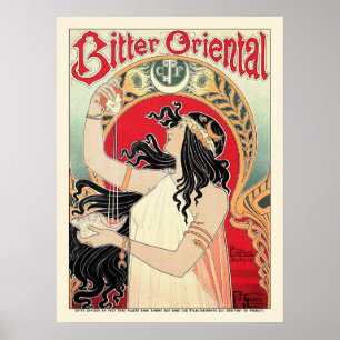 Impressão do poster: Arte Nouveau - oriental