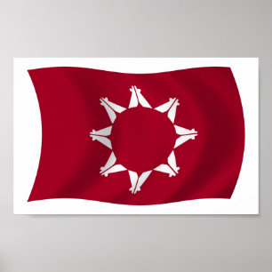 Impressão do poster da bandeira de Oglala Lakota