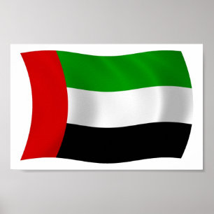 Impressão do poster da bandeira de United Arab