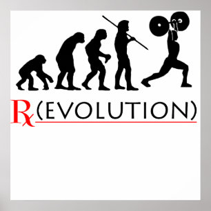 Impressão do poster da carta da evolução de Rx