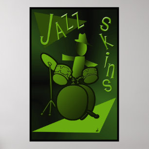 Impressão do poster das peles do jazz