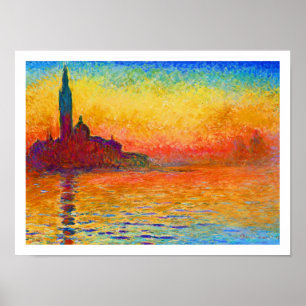 Impressão do poster de Monet: San Giorgio Maggior