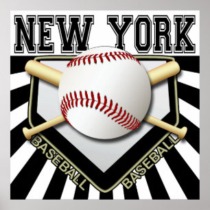 IMPRESSÃO DO POSTER DO BASEBOL DE NEW YORK
